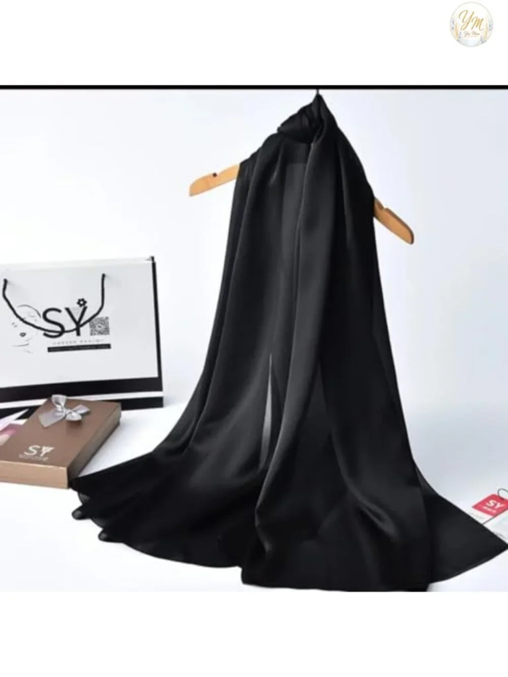100% Silk Long Scarf Women Large Oblong Shawls Gift Packed